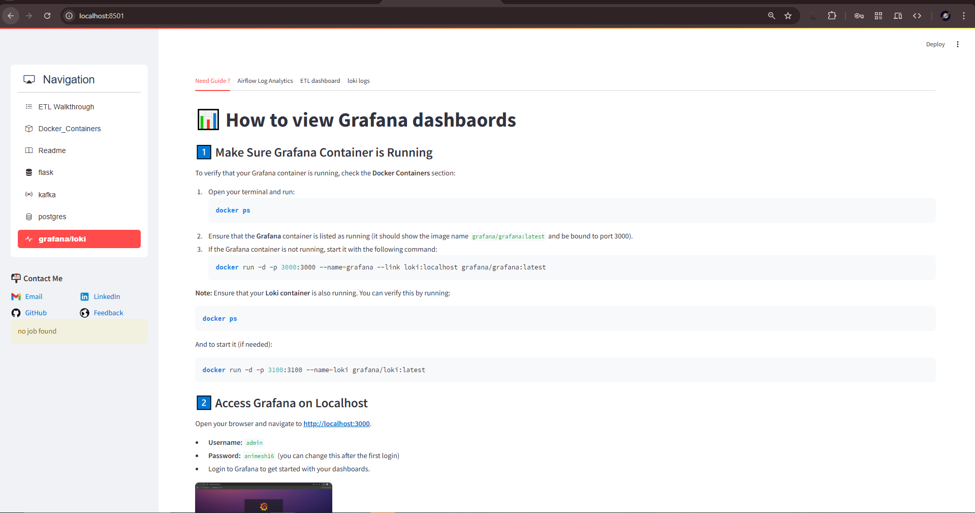 Grafana Usage Guidance